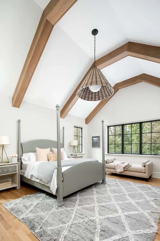 charlotte custom home builder primary bedroom