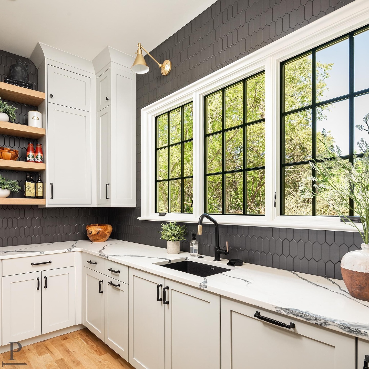 Scullery Dreams 🍷Equipped with a wine refrigerator, a full second fridge & freezer, a second dishwasher, a second sink with a cup rinser, and plenty of additional cabinetry for storage. The cabinets are painted in @benjaminmoore Gray Owl 🧊

This Scullery is featured in our ‘Kenmore’ Pike Home Plan. Use the Link in our bio to check out our current projects & home plans 📲 #pikeproperties 
•
•
⚒️ @pikeproperties
📸 @joepurvisphotos