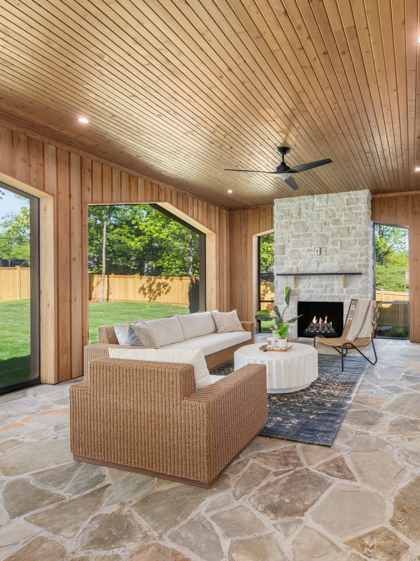 This space works because nothing was left disconnected. ✨
Stone, wood, and repeated forms carry from front to back, opening the home to true indoor-outdoor living.
Now on the market: 4110 Melchor Ave