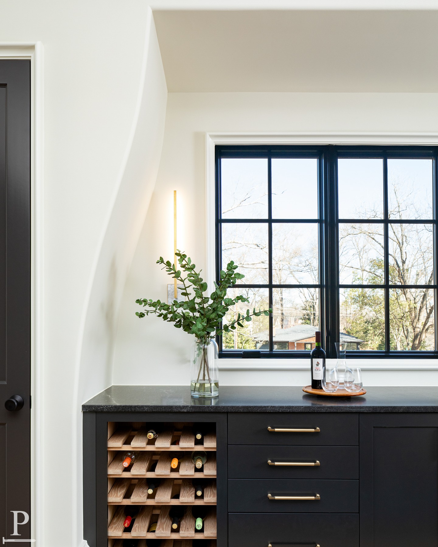 Some spaces aren’t meant to steal attention — they’re meant to quietly elevate the way a home lives.

This inset dining room bar and storage feature was designed to feel architectural from the start, tucked seamlessly into the decorative opening while adding warmth, function, and a moment of intention to the space. ☁️