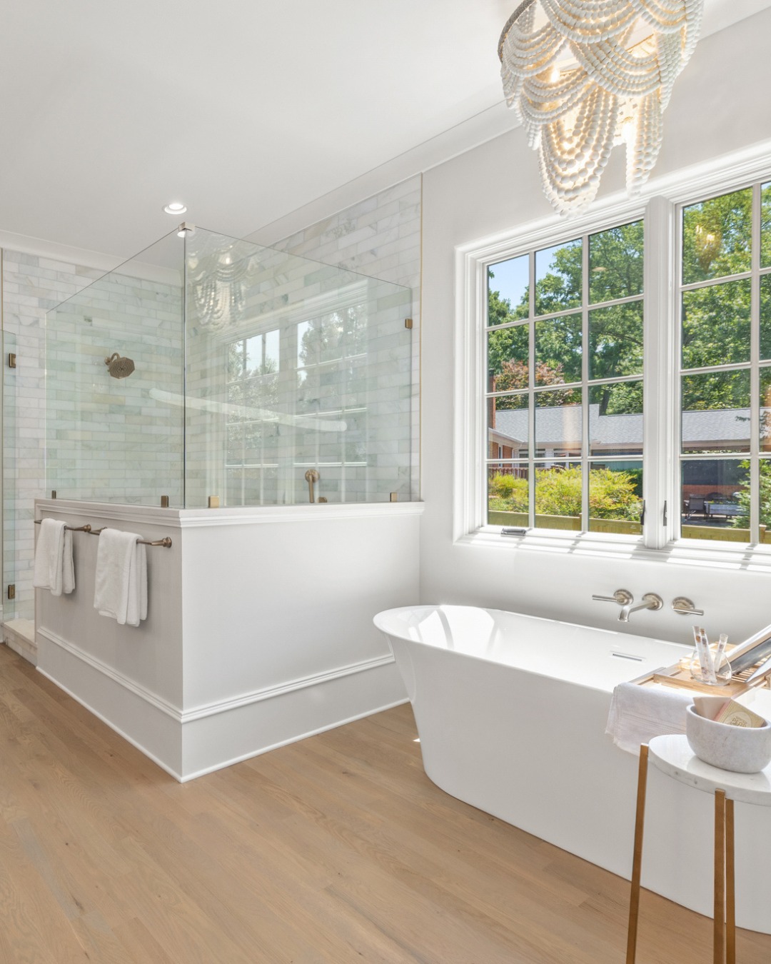 The primary suite at 5555 Lansing was built for mornings you actually want to wake up for. ☀️
Freestanding soaking tub, walk-in shower with marble basket weave floors, double vanities, his and hers closets — it's all here.
Move-in ready in Lansdowne. DM us to schedule a private showing.