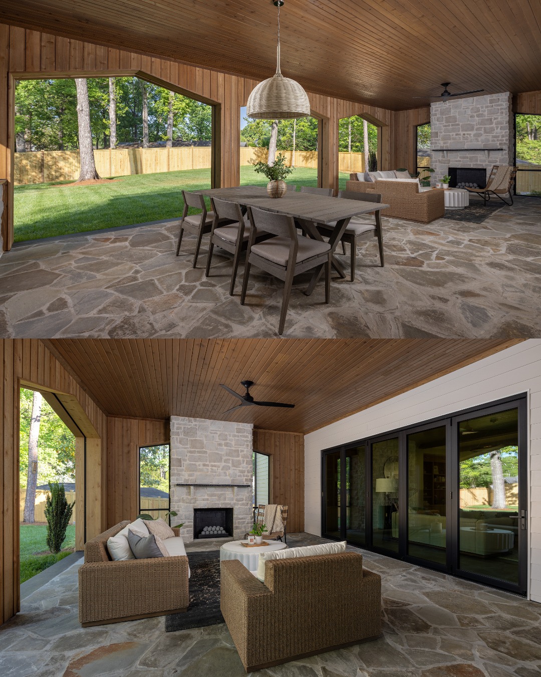 The arched cutouts aren't just for looks. Custom phantom screens turn this into a room for every season.
4110 Melchor Ave, Charlotte.
Call or DM to schedule your private tour. 🌿