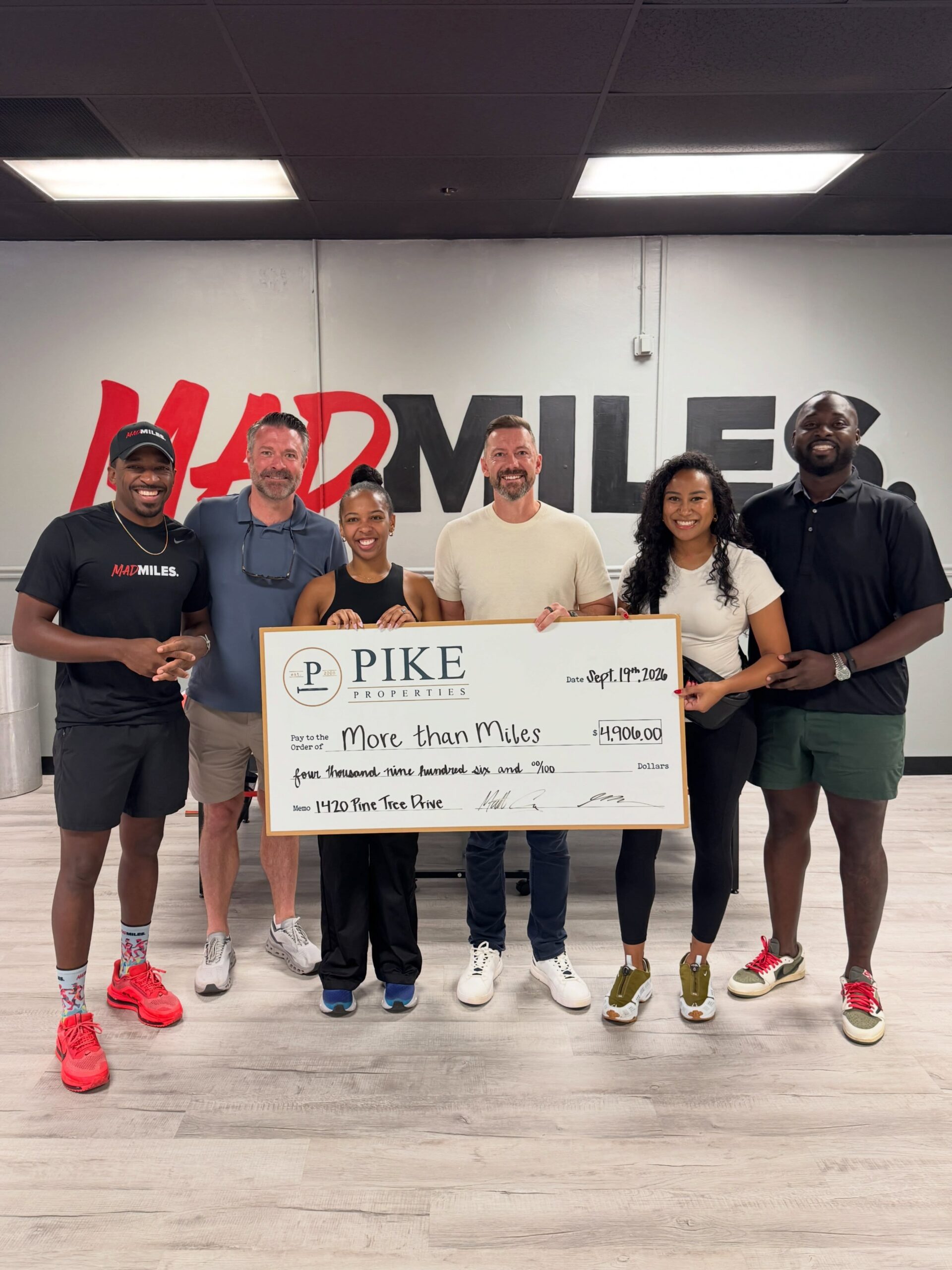 Every time we close on a Pike home, the Pike Foundation makes a gift on behalf of that homeowner to support organizations making a difference in our community.

This time, we’re proud to support More Than Miles, the nonprofit arm of Mad Miles Run Club. More Than Miles is helping build a stronger Charlotte by bringing people together through running and wellness, encouraging healthy lifestyles, and creating a community centered around connection and support.

Their work goes far beyond the running community, with after school programs, community outreach, and educational support, including scholarships awarded to two students each year. It’s a great example of how the organization is using movement and community as a way to create opportunities for others.

We’re grateful to our homeowners for making this giving possible, and especially grateful to Mad Miles for the community they’ve created here in Charlotte. What started with miles has become something much bigger, and we’re proud to support the people and purpose behind it 🏃🏽‍♀️