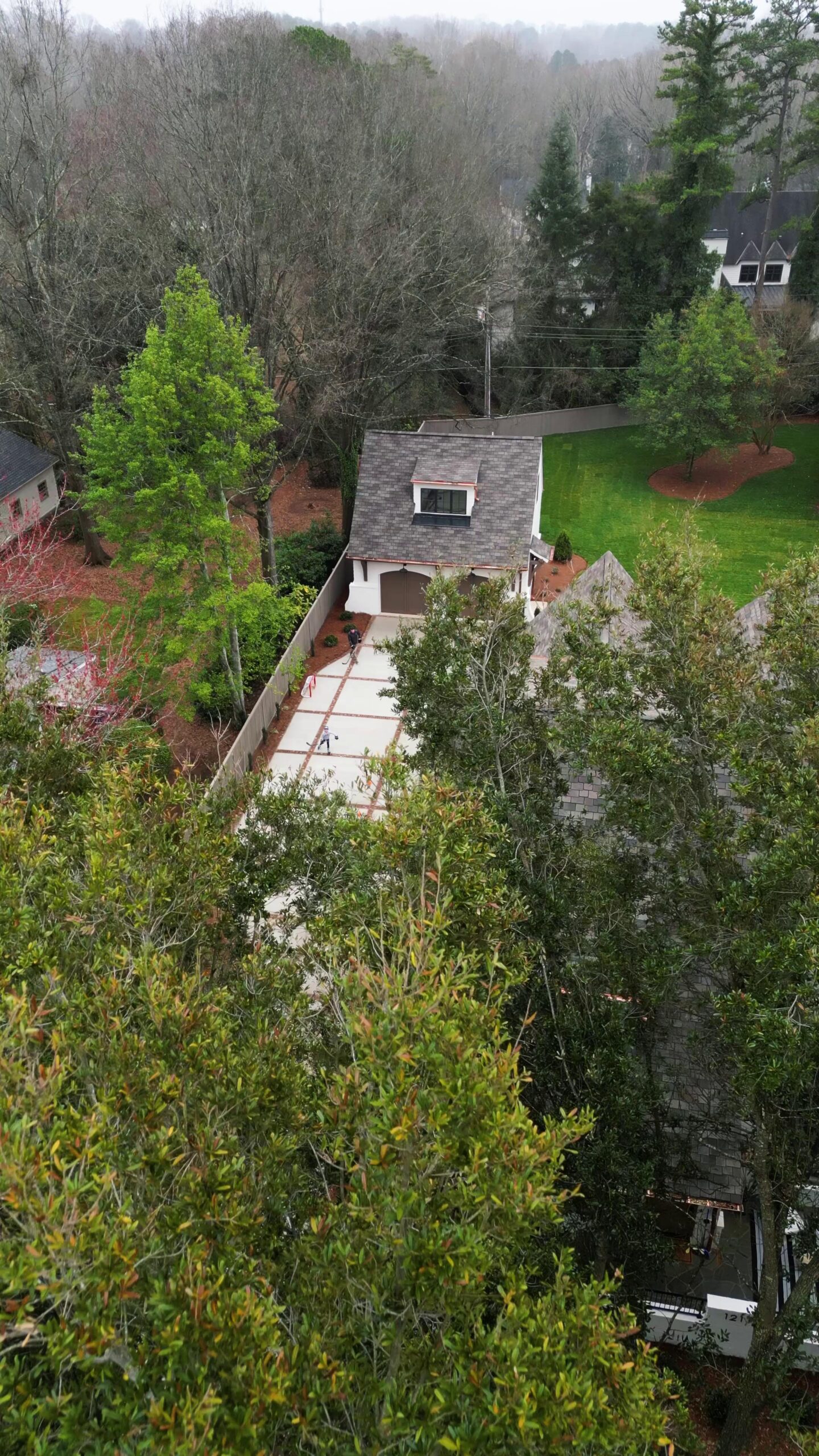 Nothing beats a little driveway hockey. 🏒 NHL season is back, and the Canes kick it off as reigning champs. 
Who's ready to defend the Cup?