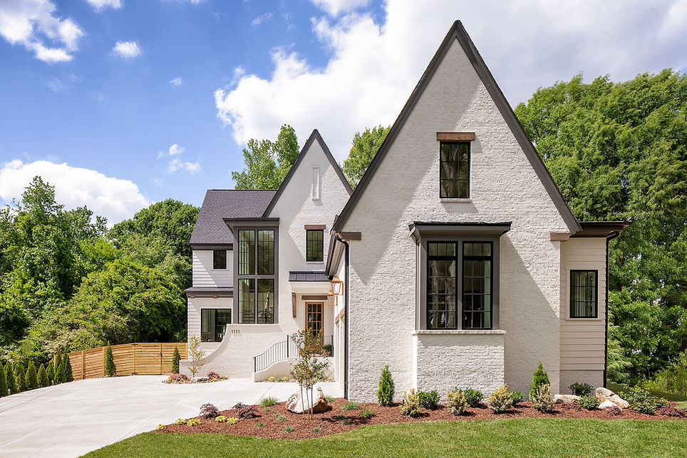 charlotte custom home builder home brick exterior