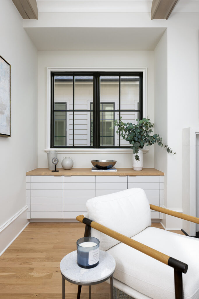 living room built ins