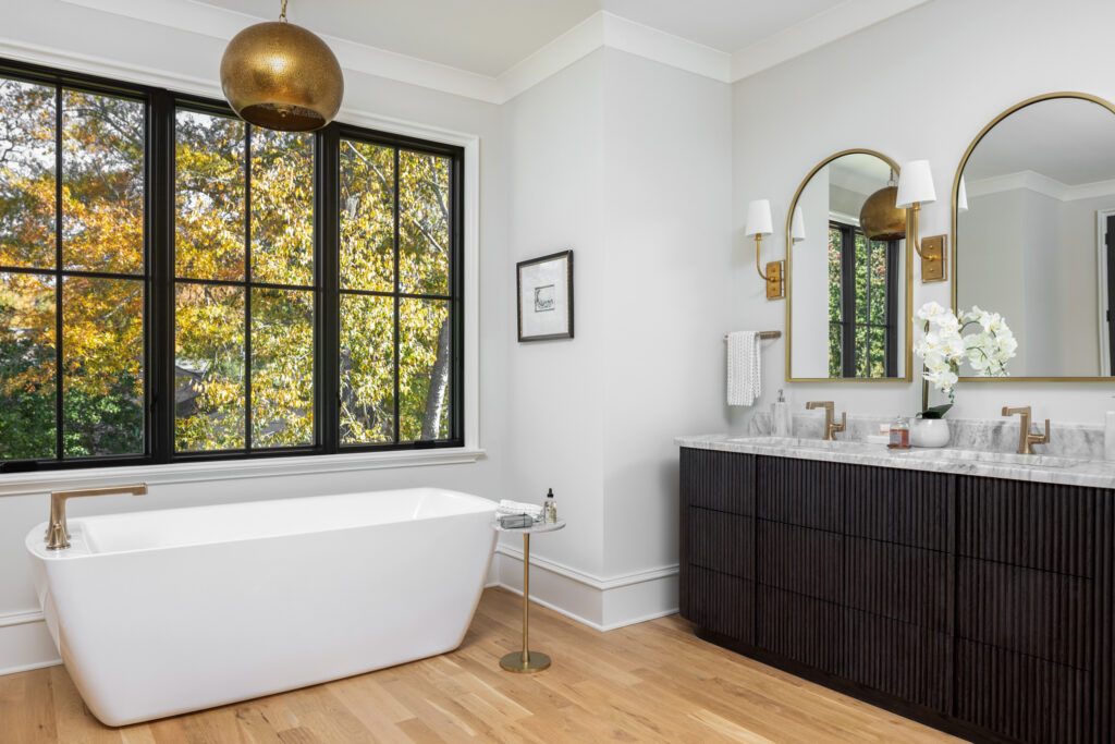 charlotte nc luxury bathroom soaking tub