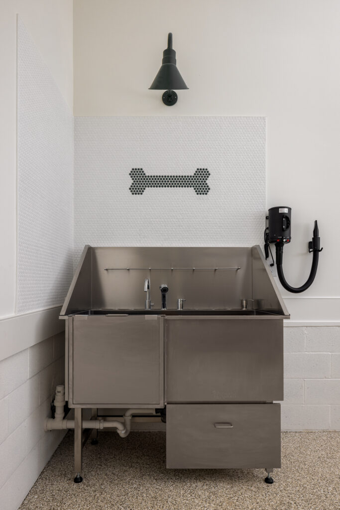 custom dog wash station luxury home